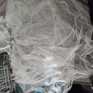 Elegant Sheer White Veil